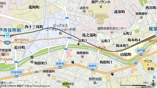 〒489-0804 愛知県瀬戸市京町の地図