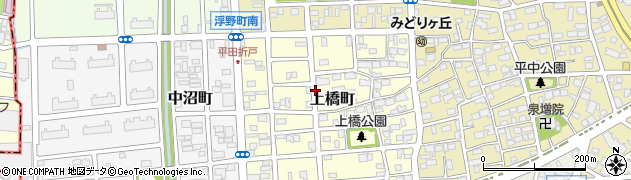 愛知県名古屋市西区上橋町周辺の地図