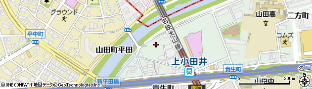 愛知県名古屋市西区貴生町周辺の地図