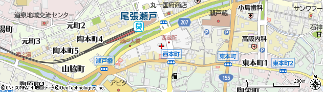 愛知県瀬戸市西蔵所町46周辺の地図