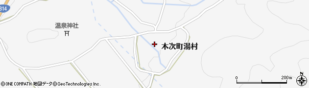 島根県雲南市木次町湯村837周辺の地図