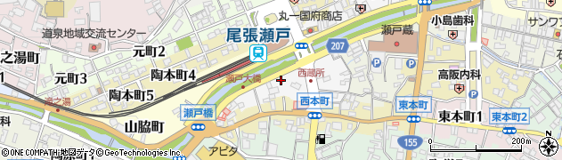 愛知県瀬戸市西蔵所町9周辺の地図