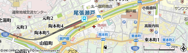 愛知県瀬戸市西蔵所町8周辺の地図