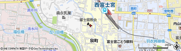 静岡県富士宮市泉町240周辺の地図