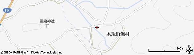 島根県雲南市木次町湯村840周辺の地図
