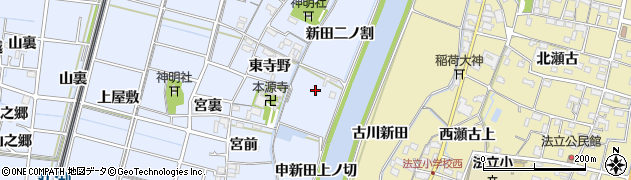 愛知県稲沢市祖父江町三丸渕新田一ノ割周辺の地図