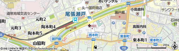 愛知県瀬戸市西蔵所町6周辺の地図