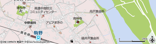 南明寺周辺の地図