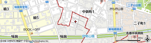 愛知県名古屋市北区楠味鋺3丁目3311周辺の地図