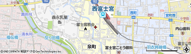 静岡県富士宮市泉町276周辺の地図