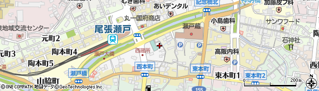 愛知県瀬戸市西蔵所町56周辺の地図