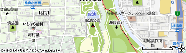 愛知県名古屋市西区山田町大字比良野市場周辺の地図