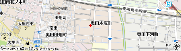 愛知県稲沢市奥田木塚町周辺の地図