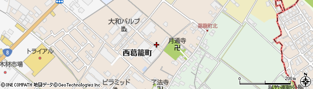滋賀県彦根市西葛籠町周辺の地図