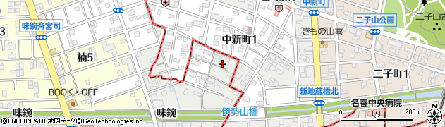 愛知県名古屋市北区楠味鋺3丁目3321周辺の地図