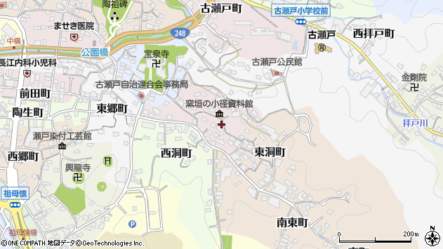 〒489-0833 愛知県瀬戸市仲洞町の地図