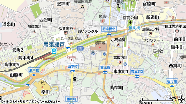 〒489-0813 愛知県瀬戸市蔵所町の地図