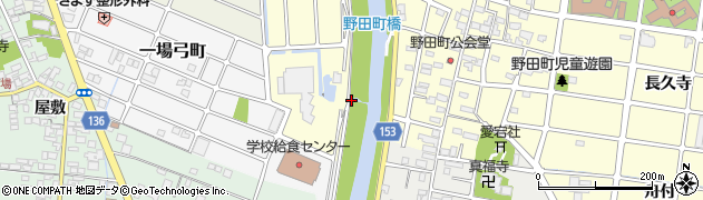 愛知県清須市春日（与市河原）周辺の地図