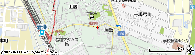 愛知県清須市一場新町397周辺の地図