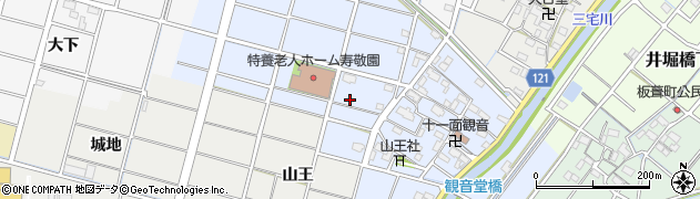 愛知県稲沢市平和町観音堂周辺の地図