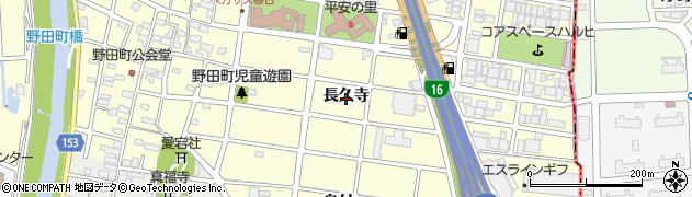 愛知県清須市春日（長久寺）周辺の地図