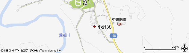 千葉県夷隅郡大多喜町小沢又560周辺の地図