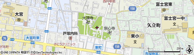 静岡県富士宮市東町4周辺の地図