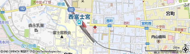 富士宮信用金庫西町支店周辺の地図