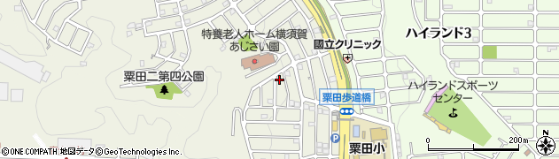 粟田2丁目第2公園周辺の地図