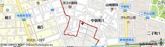 愛知県名古屋市北区楠味鋺3丁目3316周辺の地図