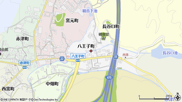 〒489-0024 愛知県瀬戸市八王子町の地図