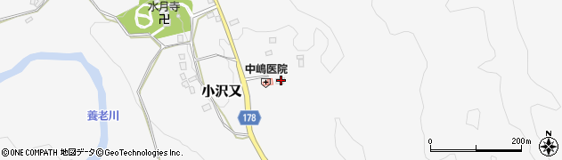 千葉県夷隅郡大多喜町小沢又446周辺の地図