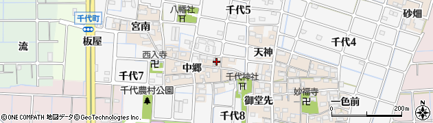 愛知県稲沢市千代町中郷21周辺の地図