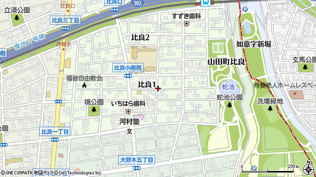 〒452-0802 愛知県名古屋市西区比良の地図