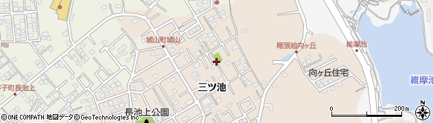 愛知県尾張旭市城山町（三ツ池）周辺の地図