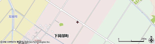 滋賀県彦根市下岡部町周辺の地図