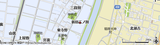 愛知県稲沢市祖父江町三丸渕（新田二ノ割）周辺の地図