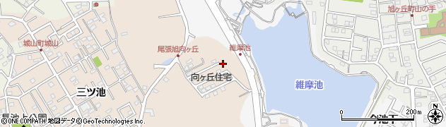 愛知県尾張旭市城山町向ケ丘周辺の地図