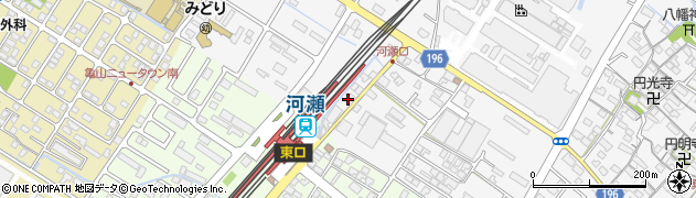 滋賀銀行河瀬支店周辺の地図