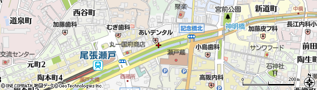 愛知県瀬戸市栄町周辺の地図