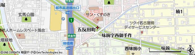 愛知県名古屋市北区楠町（如意字長ノ島）周辺の地図