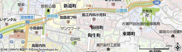 愛知県瀬戸市前田町周辺の地図