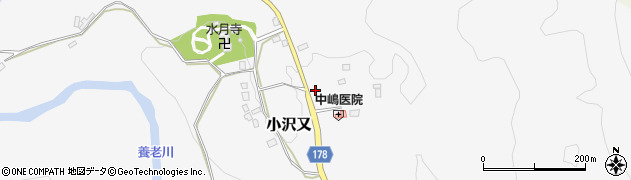 千葉県夷隅郡大多喜町小沢又476周辺の地図