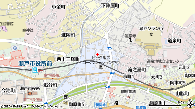 〒489-0056 愛知県瀬戸市東十三塚町の地図