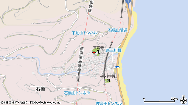 〒250-0022 神奈川県小田原市石橋の地図