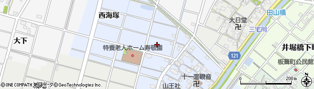 愛知県稲沢市平和町観音堂東海塚周辺の地図