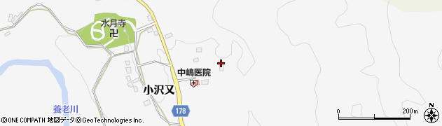 千葉県夷隅郡大多喜町小沢又440周辺の地図