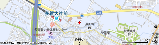 多賀福祉会館周辺の地図