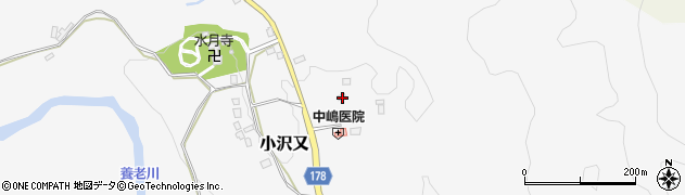千葉県夷隅郡大多喜町小沢又371周辺の地図