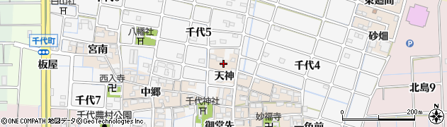 愛知県稲沢市千代町東丁畑周辺の地図